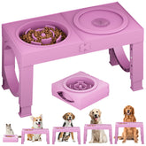 XiaZ tazón elevado para perro grande con alturas ajustables para mayor comodidad al comer