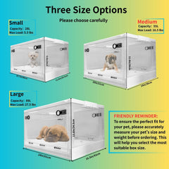 XingRuiTai incubadora 55L para gatitos, interior transparente para observación clara.
