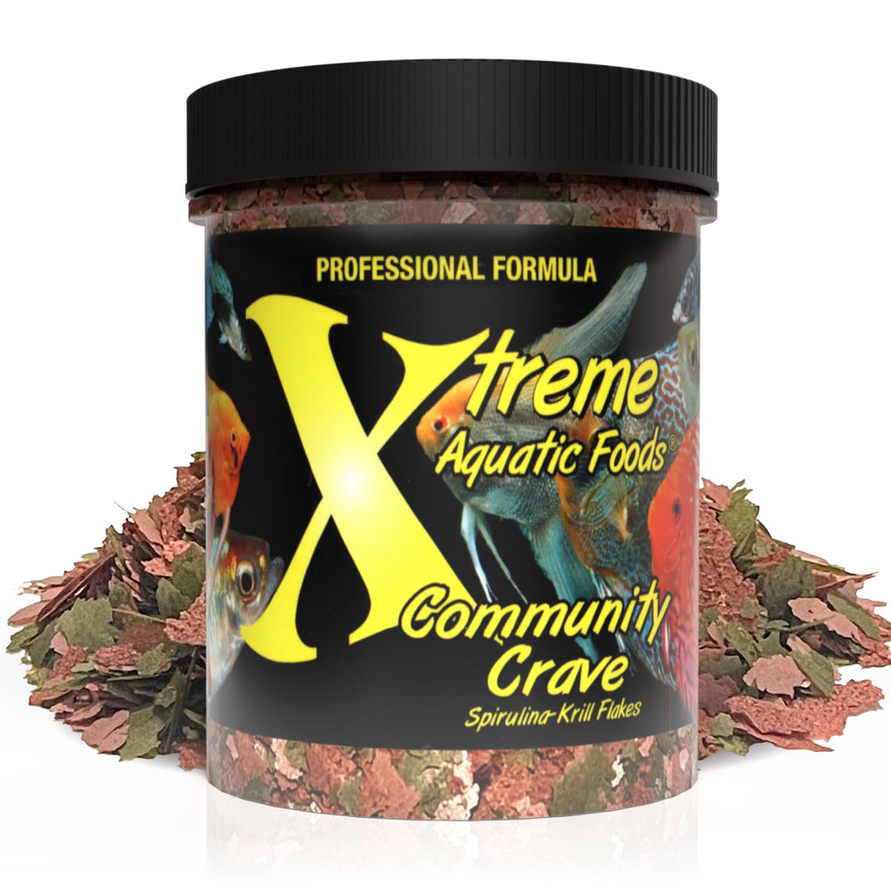 Xtreme Community Crave Copos espirulina-kril para colores más vivos en los peces.