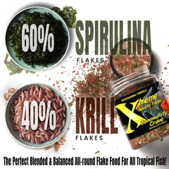Xtreme Aquatic Foods superalimento spirulina-krill para salud general de los peces.