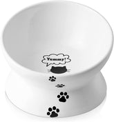 Tazón Y YHY cerámico para gato elevado antivomito mejora postura al comer.