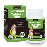 Yakucho lvermect para perros, botella, apoyo diario al equilibrio intestinal.