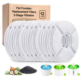 Filtro Yamozom para gatos, filtro redondo para bebederos, mejora sabor y olor del agua.