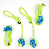 YESWOOD! Juguete de cuerda con bola para perros pequeños, ideal para juego interactivo