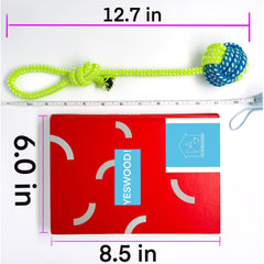 YESWOOD! Juguete de cuerda con bola para perros medianos y juguetones