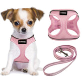 Harnais YIMEIS pour chien rose, confortable et respirant.