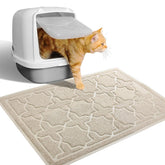 Yimobra tapis-litière chat avec maillage dense capturant les grains.