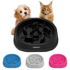 YINEYA comedero lento para perro pequeño con diseño laberinto que ayuda a comer despacio.