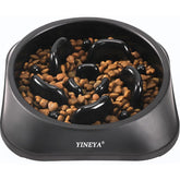 Comedero lento YINEYA con diseño de laberinto para perros.