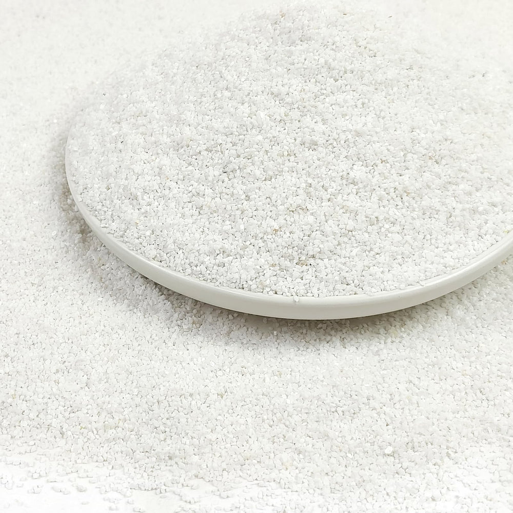 YISZM arena para acuario blanca 2 libras: aspecto natural y claro.