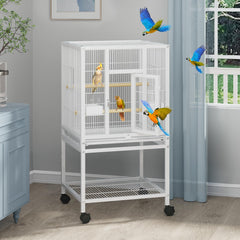 Jaula YITAHOME 41 pulgadas, vista frontal, ideal para observar a tus aves en casa