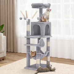 YITAHOME torre-gato-44in-percha-elevada, refugio elevado para descansar y vigilar la habitación.