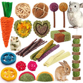Juguete YIXUND para conejo con heno Timothy, estimula el masticado suave y natural.