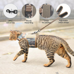 Arnés Yizhi Miaow para gato talla Large con ajuste seguro.