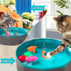 Yopetox alfombra de juego para gatos: ideal para ejercicio y exploración en casa.