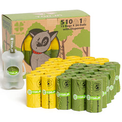 Bolsas YORJA para perro con dispensador; ideal para paseos limpios.