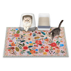 YOSEPATI alfombra arenero gato 35x23 pulgadas, captura arena y protege el suelo.
