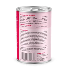 Your Pet's Kitchen beef wet dog food can close-up showing quality ingredients