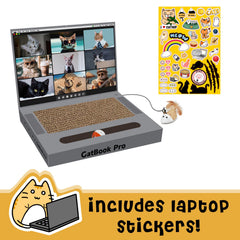 YOUXIFUN textura-carton-gato detalle: material seguro para juegos suaves.