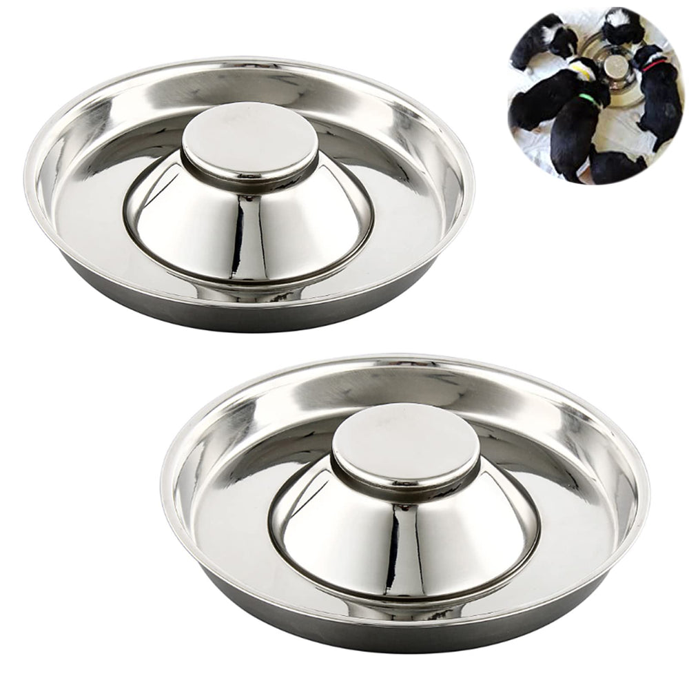 Comedero YUDANSI para cachorros de diámetro grande, ideal para comida y agua.