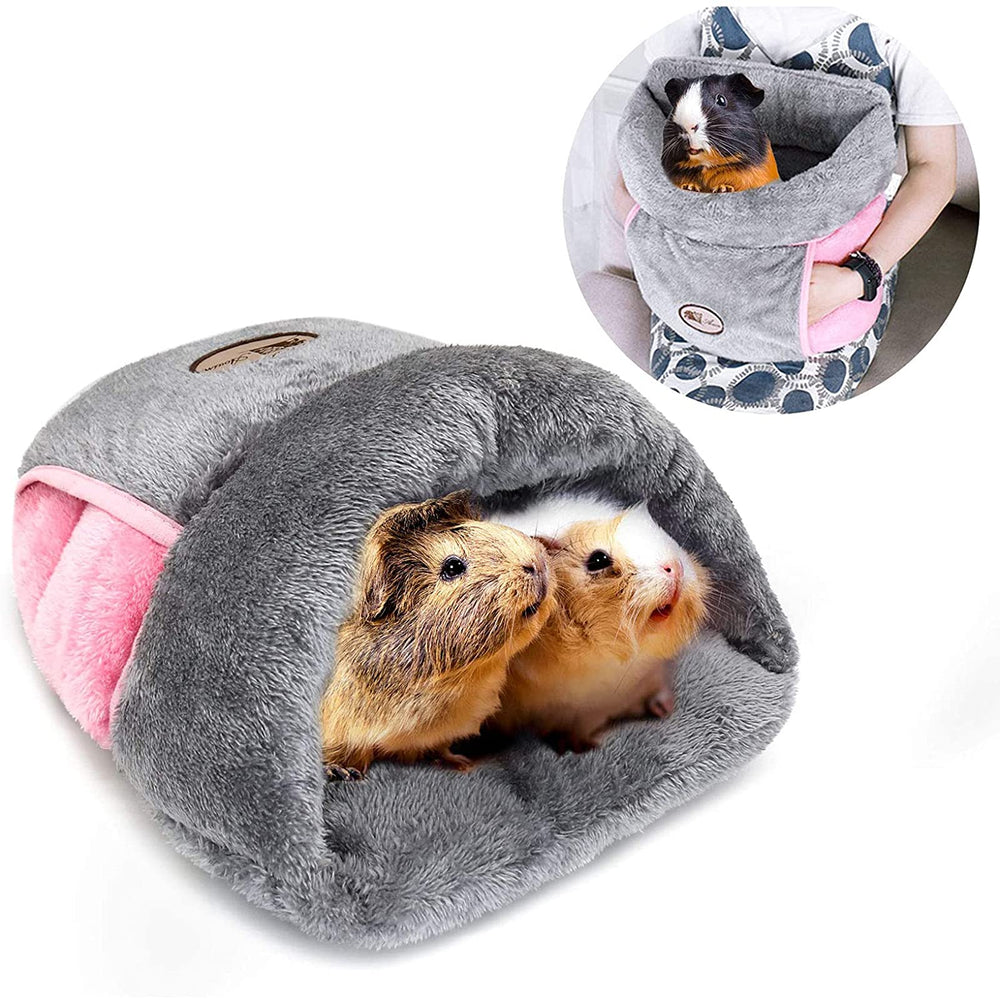 La cama cueva de peluche YUEPET para mascotas pequeñas, abrigo cálido y seguridad.