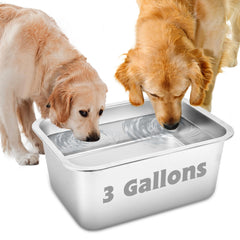 YUEPET tazón de agua para perros grandes con capacidad de 3 galones, ideal para exterior