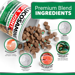 Ingredientes naturales de YUMA'S Glucosamina para articulaciones sanas.