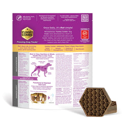Detalle de textura honeycomb de Yummy Combs, favorece limpieza dental de 360 grados.