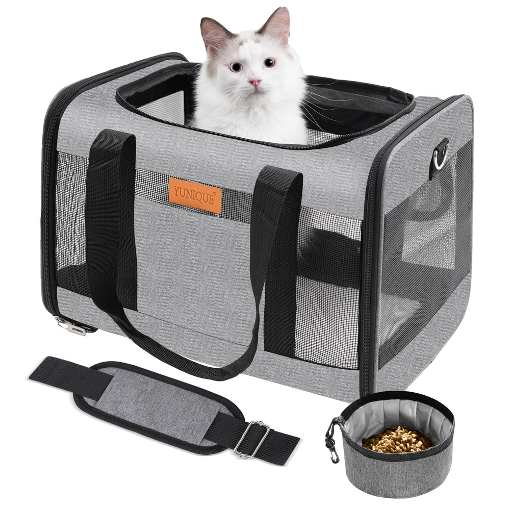 YUNIQUE bolsa de transporte con diseño ligero para gatos y perros.