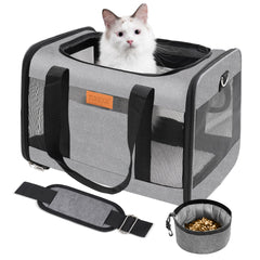 YUNIQUE bolsa de transporte con diseño ligero para gatos y perros.