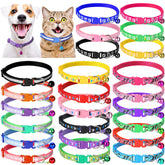 Collar Yunsailing para gatos con campana y cierre plástico duradero, fácil de colocar.