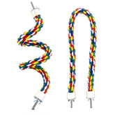 Yuntop percha espiral para pájaros, 23,6 pulgadas, fomenta ejercicio y agarre seguro.