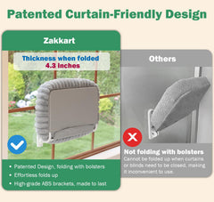 Zakkart SnugCloud: cama lavable a máquina con cojines laterales para comodidad.