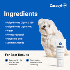 Zarasyl Companion textura-semi-oclusiva ofrece ambiente húmedo adecuado para la piel.