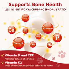 ZEBORA glucosamina para perros, ingredientes clave para articulaciones sanas