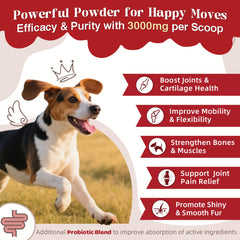ZEBORA glucosamina para perros movilidad mejorada en paseos y juegos.