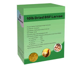 Las larvas BSF secas de ZenithWorks en envase hermético para conservar frescura.