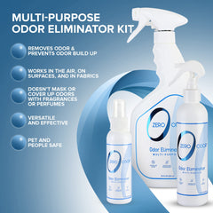 Zero Odor en el baño, neutraliza olores sin perfumes invasivos.