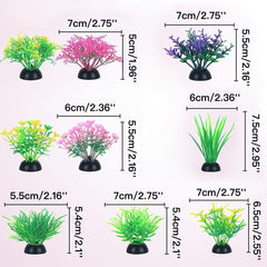 Zeromall planta artificial variada para acuario, añade diversidad visual y textura.