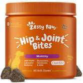 Zesty Paws bote masticables articulaciones con posible apoyo a movilidad diaria