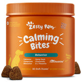 Zesty Paws masticables calmantes: bote cerrado para relajación diaria del perro