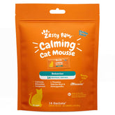 Zesty Paws Mousse Calmante para gatos, sabor a pollo, favorece la relajación diaria.