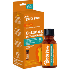 Difusor calma-gato de Zesty Paws en acción para tranquilizar al felino