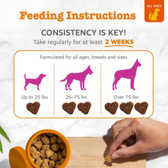 Zesty Paws glucosamina hidrocloruro, soporte de articulaciones y movilidad
