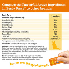 Zesty Paws Mousse para gatos interiores, soporte para corazón y cerebro