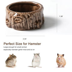 Zhilishu cuenco árbol decorativo para roedores pequeños, uso diario.