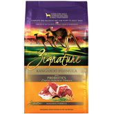 Zignature canguro, bolsa frontal con croquetas, opción proteica para dietas sensibles.