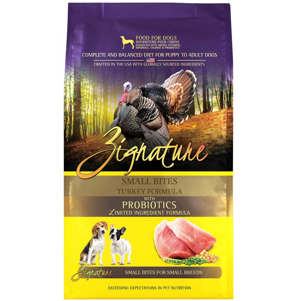 Zignature pavo-bocados-pequenos en empaque, ideal para guardar entre comidas.