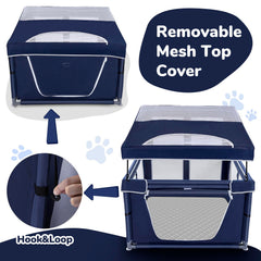 Zikopomi malla transparente ventilacion 360 permite vigilar al perro con buena ventilación.