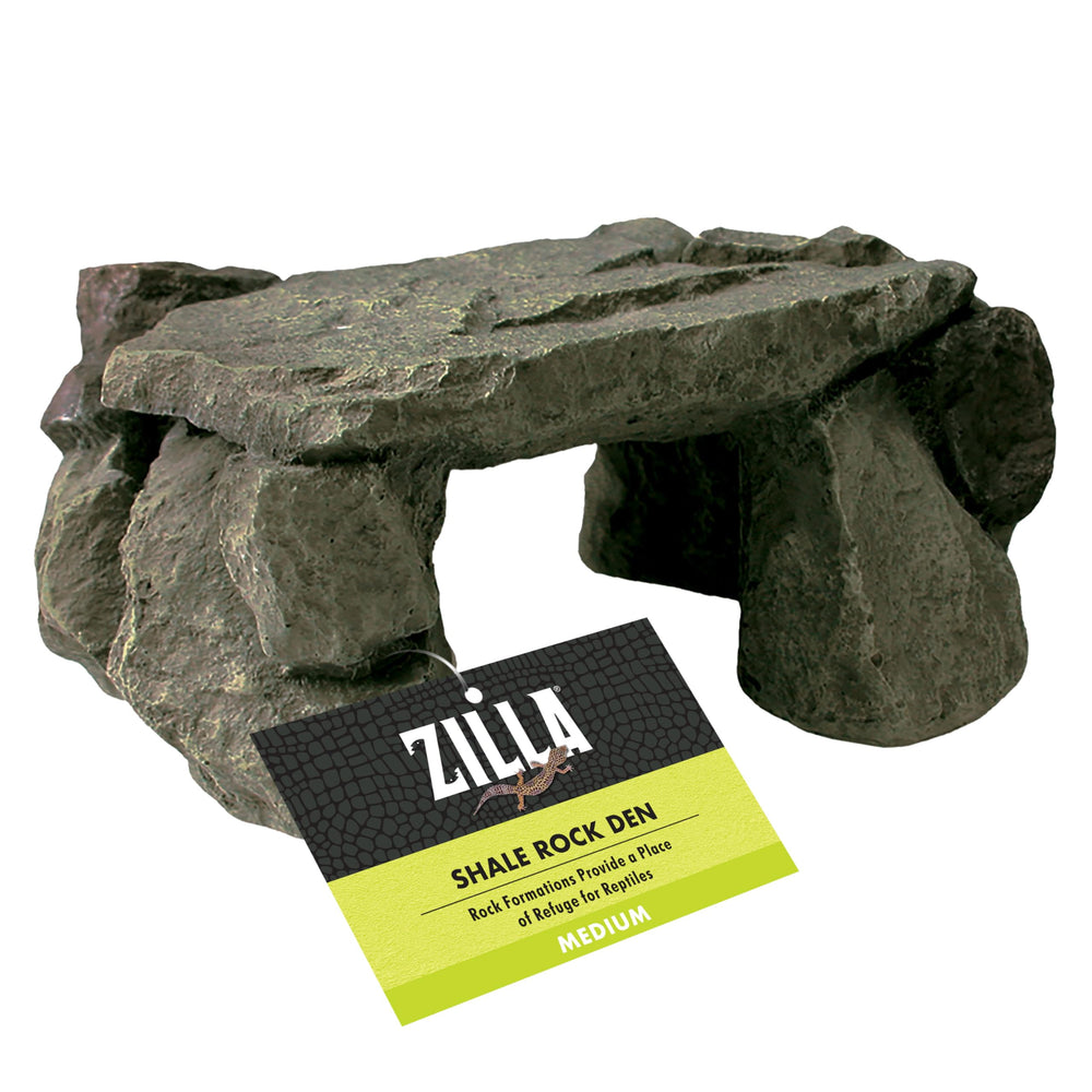 Zilla refugio de roca de piedra lutita ofrece escondite seguro para reptiles.